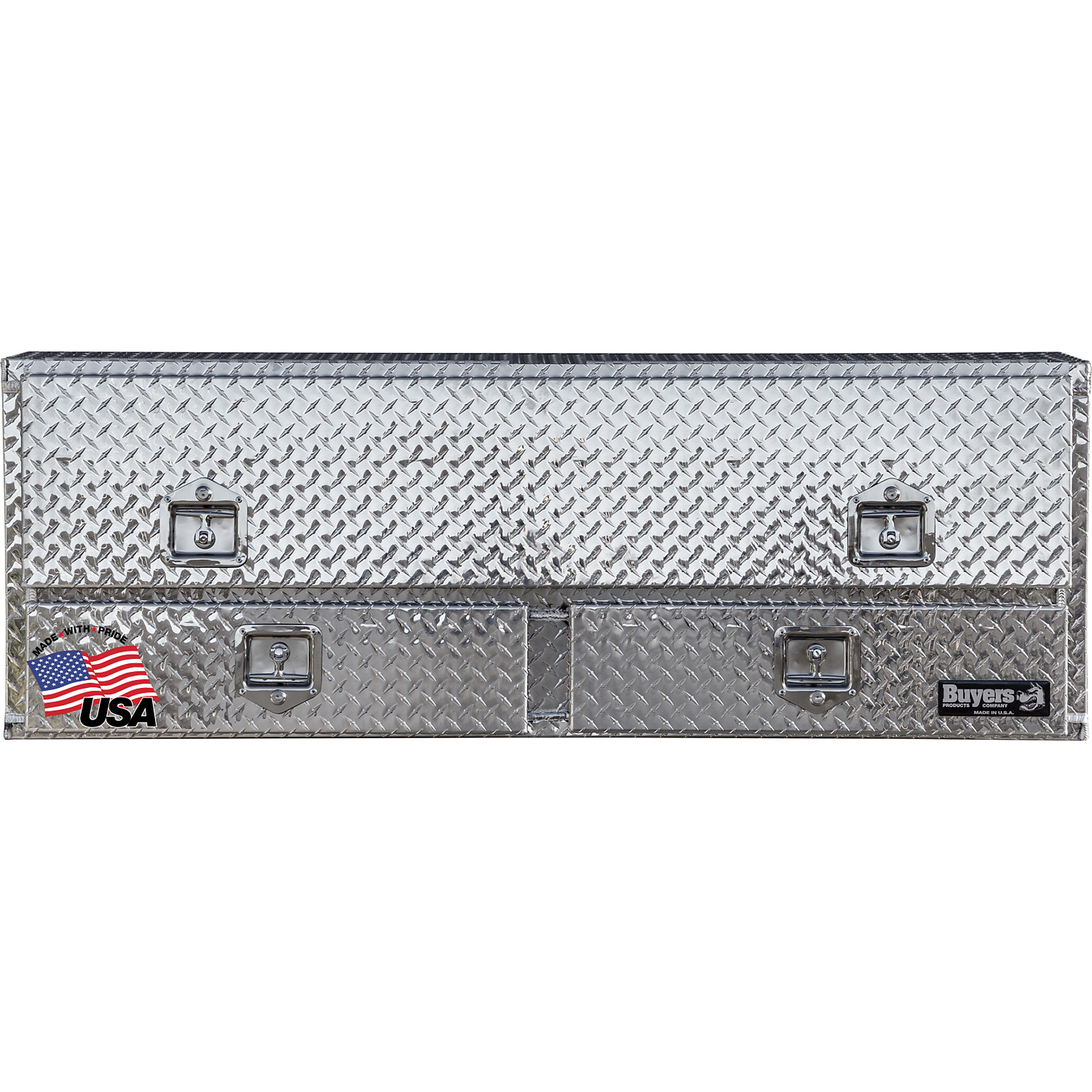 Buyers Products, 21x13x60 Diamond Tread Alum Contractor Box, Width 60 in, Material Aluminum, Color Finish Diamond Plate Silver, Model# 1705631